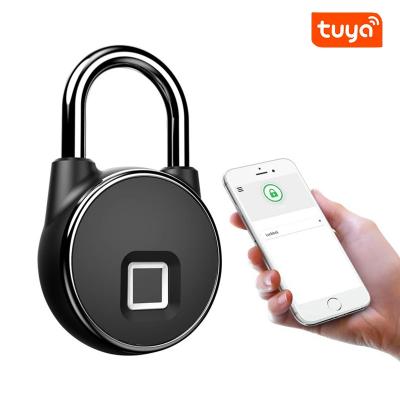 China Zinc Alloy Tuya Smart Lock USB Rechargeable Security Keyless Fingerprint Anti Theft for sale
