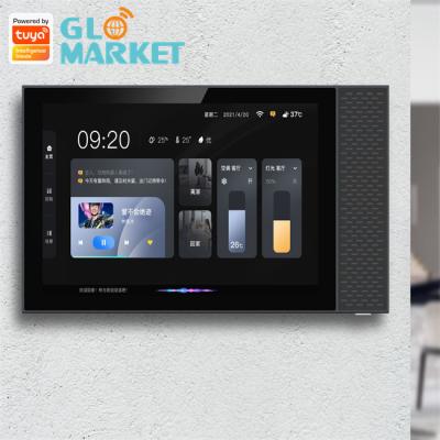 China Multifunction Smart Home Panel Music Scene Touch Screen Tuya Zigbee Gateway 7 Inch for sale