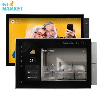 China Glomarket Tuya Panel de control de hogar inteligente 10 pulgadas pantalla BLE Zigbee Gateway Edificio Intercompatible en venta