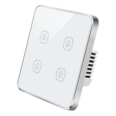 China ABS Glass Touch Dimmer Tuya Smart Switch Smart Life APP Control for sale
