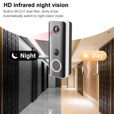China CE PIR Tuya Smart Life Video Doorbell Wifi Full Hd Video Doorbell With Chime for sale
