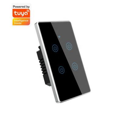 China Classic US Standard Wifi Smart Wall Switch Voice Control Schedule Remote Control By Tuya App Smart Electric Switch for sale