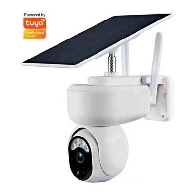 China Tuya Outdoor Solar CCTV Camera 1080p Full HD Waterproof PIR Motion Detection PTZ Camera for sale