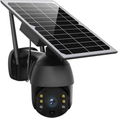 China PIR Radar Tuya Smart Camera PTZ 355 Solar Powered Wireless Outdoor Security Camera for sale