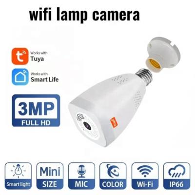 China Tuya Smart Indoor Lamp Camera 1080P HD Lamp Holder Home Security Wireless Spotlight Camera for sale
