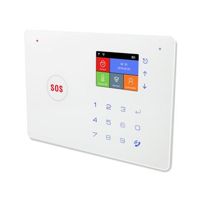 China 5V2A Touch Screen House Alarm 120dB Security Alarm System Wireless Gsm Alarm for sale