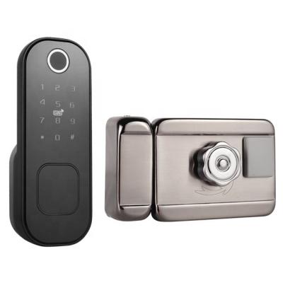 中国 卸売 Tuya スマート ドア ロック電話アプリ制御指紋デジタル スマート ライフ ドア ロック 販売のため