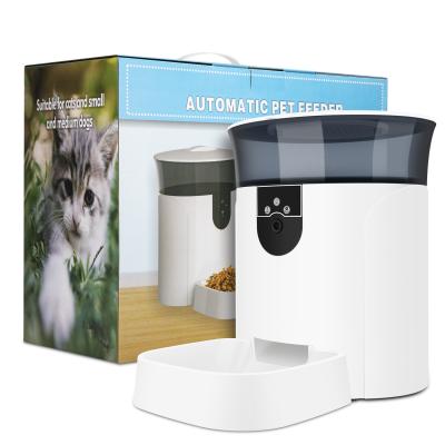 China 4000ml Smart Dog Food Dispenser AC110V Automatic Cat Feeder Wifi for sale