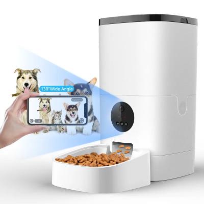 China Alimentador automático do cão do alimentador 6L do animal de estimação de Smart do ABS do FCC com câmera à venda