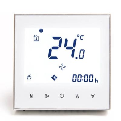 China Ventilatorkonvektor-Thermostat-feuerfester WiFis RoHS Wifi intelligenter Thermostat zu verkaufen