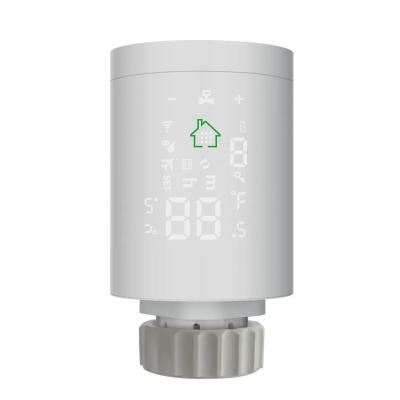 China Zigbee 3.0 Wifi Thermostatic Radiator Valve 2.4Ghz Wireless Radiator Thermostat for sale