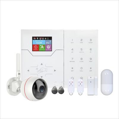 中国 Glomarket 4G/WIFI Gsm IP Network Home Alarm Security System Wireless Anti Theft Tuya Smart Home With Motion Detector 販売のため