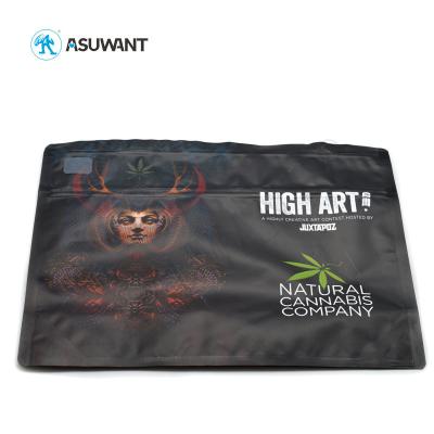 China Biodegradable Child Resistant Weed Packaging Smell Proof VMPET Bag for sale