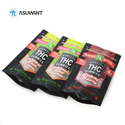 China Custom Printed Smell Proof Zipper Bags MOPP PET PE Material For Weed Smoke Cigar for sale