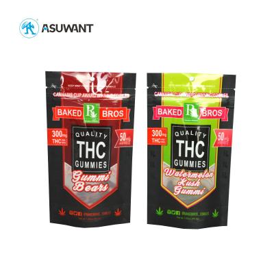 China Small Edible Zipper Bags Weed Tobaco Weed CBD Weed Stand Up Pouch for sale