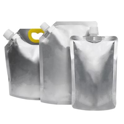Chine Support de papier d'aluminium de catégorie comestible vers le haut de sac en plastique d'eau potable de poche de bec pour le jus à vendre