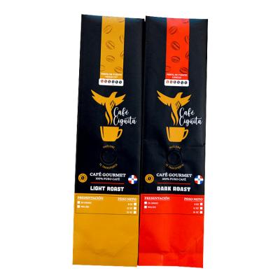 China Custom Printed Coffee Tea Bags Sealable Aluminum Foil Side With Tin Tie for sale