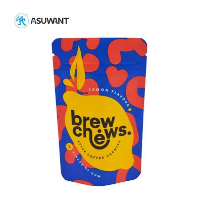 China Colored Digital Printing Coffee Tea Bags Ziplock Stand Up Kraft Paper Pouch for sale