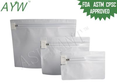 China ASTM Approved Child Proof Zipper Bags Medical Weed With A Child Resistant Zip Lock for sale