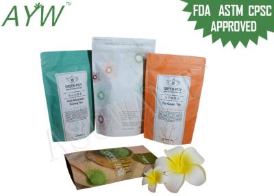 China Doypack Coffee Tea Bags Moisture Proof For Chinese Tea / Matcha Tea Powder for sale