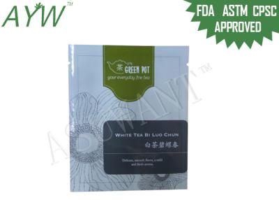 China OEM Production Print Coffee Tea Bags PET / PE Laminated Foil With Pocket Zip Lock for sale
