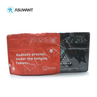 China ASUWANT Heat Seal Child Resistant Packaging Resealable With Silicone Sheet Zipper for sale