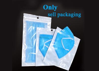China Clear Plastic Face Mask Bag Protective Packaging Materials for sale