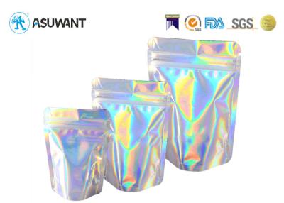China Holographic Weed Packaging Aluminium Foil Mylar Bags for sale