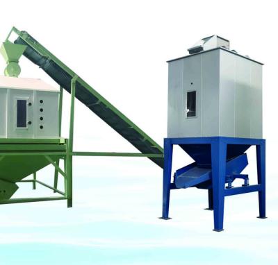China Aplicação industrial Refrigerador de pellets com controle PLC 25-30C Temperatura do ar de resfriamento à venda