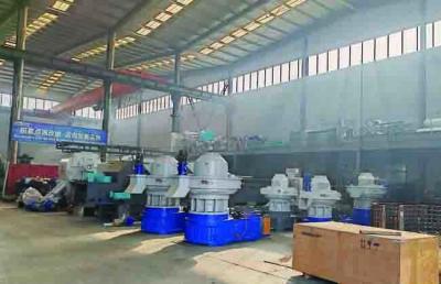 China Línea de producción de pellets de biomasa para piensos para animales 90-160kw Motor principal en venta