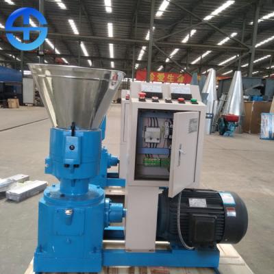 China 230mm Flat Die 300-400 Kg/H Feed Pellet Mill Machine for sale