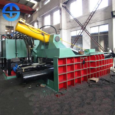 China Hydraulic Scrap Metal Baler Machine Scrap Car Press Machine 600×600 Mm Bale Size for sale