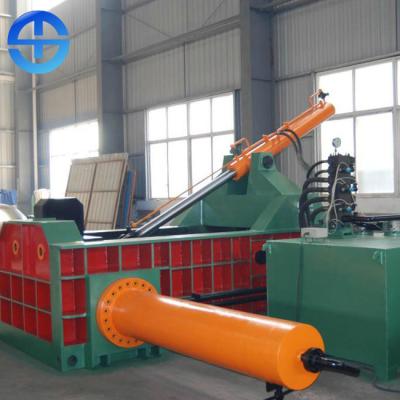 China Industry Recycling Press Machine 1250 KN Scrap Aluminum Baler Customized Bale Size for sale