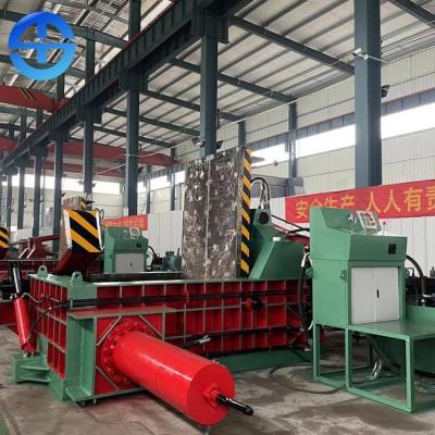 China 250 Ton Pressure Metal Scrap Baling Machine 500*500mm Bale Size for sale