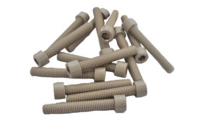 China High Strength SGS Peek Bolts Machined Plastic Parts Chemical Resistance for sale