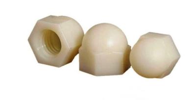 China 0.005mm Precision Custom PEEK Plastic Parts Peek Nuts Corrosion Resistant for sale