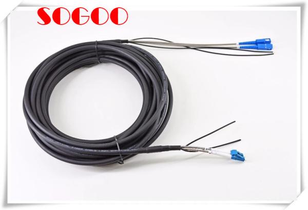 Quality PDLC Outdoor Tactical Armored Fibre Optic Cable CPRI FC / SC FTTA Waterproof for sale