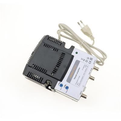 China Cable Antenna TV Amplifier 1X1 34dB Indoor 5W 47-862MHz House Amplifier for sale