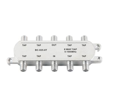China 8 Way CATV Taps Zinc Die Cast Or Nickel-Plated Indoor Using 025 5-1000Mhz for sale