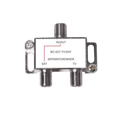 China SAT Satellite TV Antenna Diplexer Connector Mixer 5-2500MHz For Signal Receiving for sale