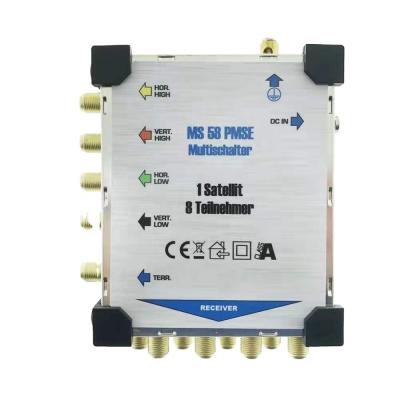 China Langlebige Satellite TV Multiswitch System 88-790MHz 5 In 8 Out 950-2150MHz for sale