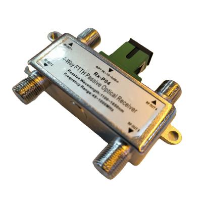 China Receptor óptico pasivo de fibra FTTH Divisor óptico satelital de 4 vías TV Nod Mini Wdm en venta