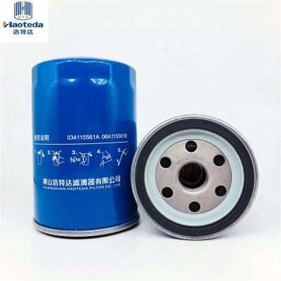 Chine filtre à huile de pièces d'auto de 034115561A 06A115561B Santana Passat Jetta Screw On Filter à vendre