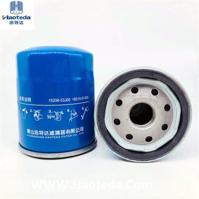 China Proteja los filtros de aceite 15208-53J00 del automóvil del motor IS09001 para Nissan en venta