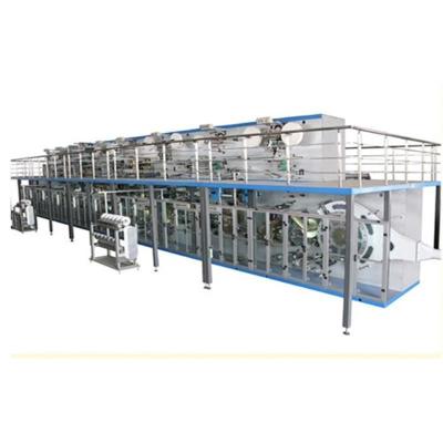 China Professional Automatic Baby Diaper Pad packing Machine with Longitudinal Folding System for sale