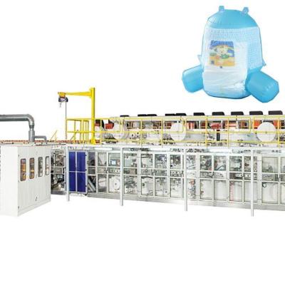 China Night Time Incontinence Baby Diaper Machine Automatic With Emergency Stop Switch for sale