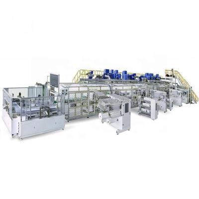 China Stable Production Speed Disposable Diaper Machine With Radiator System And Safety Wire for sale