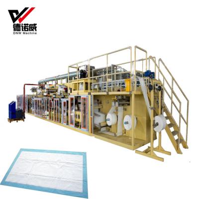China DNW  Disposable Underpad Making Machine Full Servo with CE Certification for sale