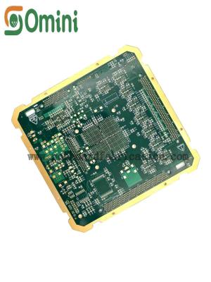 China Resin Plug 6L FR4 Multilayer PCB Fabrication With Immersion Gold And Edge Plated for sale