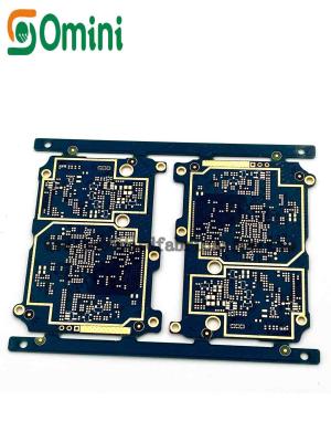 China OEM 6L PCB Board Fabrication Blue Soldermask For Electronic Control Module for sale